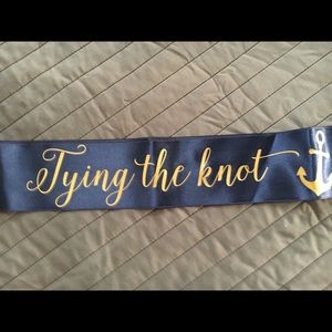 Bachelorette Sash and Banner “Tying the Knot”